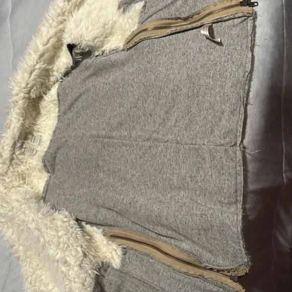 Saturday Sunday Anthro moto faux suede vest XSP $210 - Picture 9 of 10